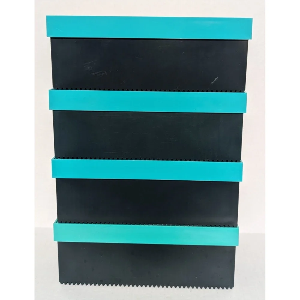 Vintage Bell & Howell Master Forty Tray Turquoise and Black 35 MM Set of Four